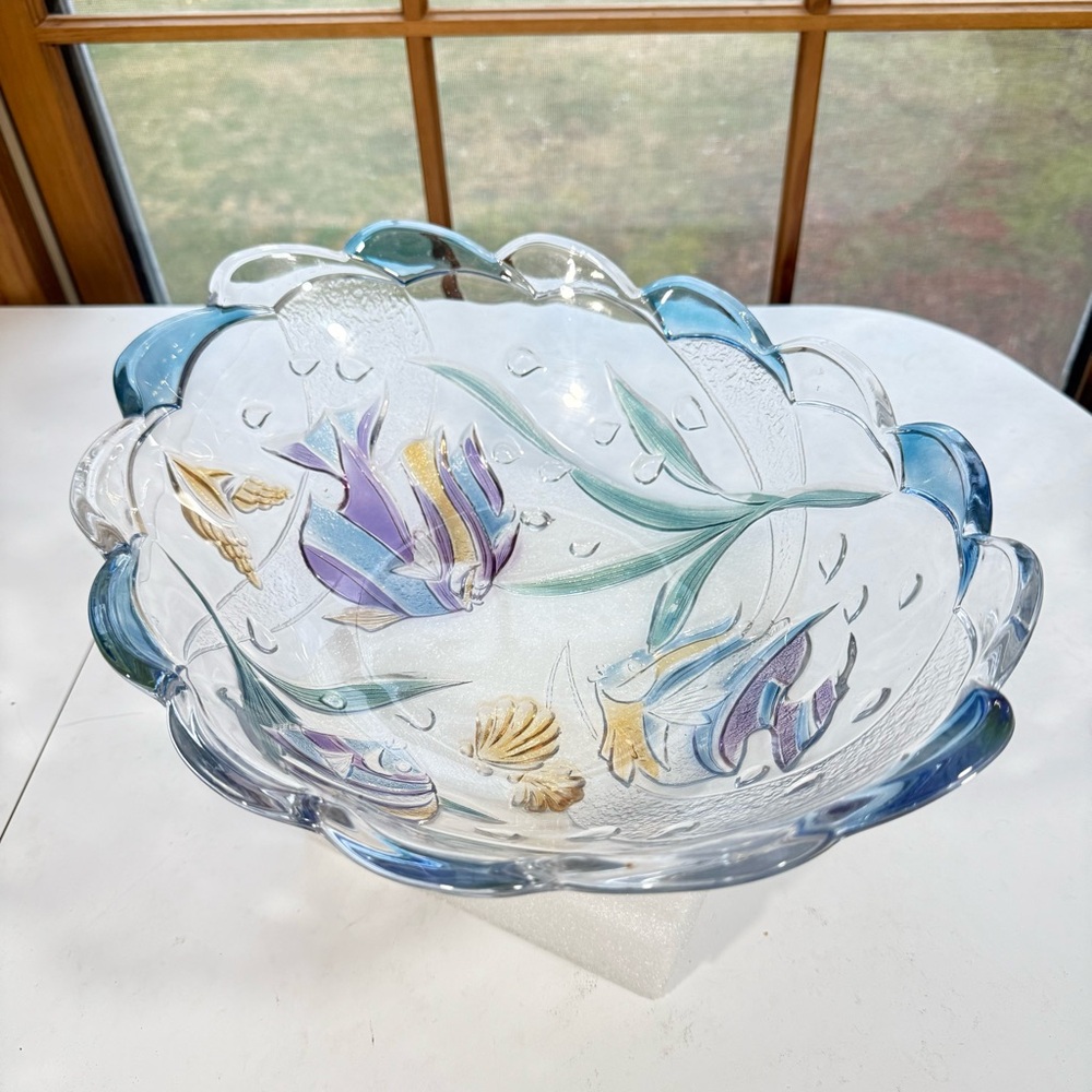 2  Vtg Mikasa Studio Nova Savoir Vivre Key Largo Tropical Fish Oval Bowls Rare - Picture 8 of 16